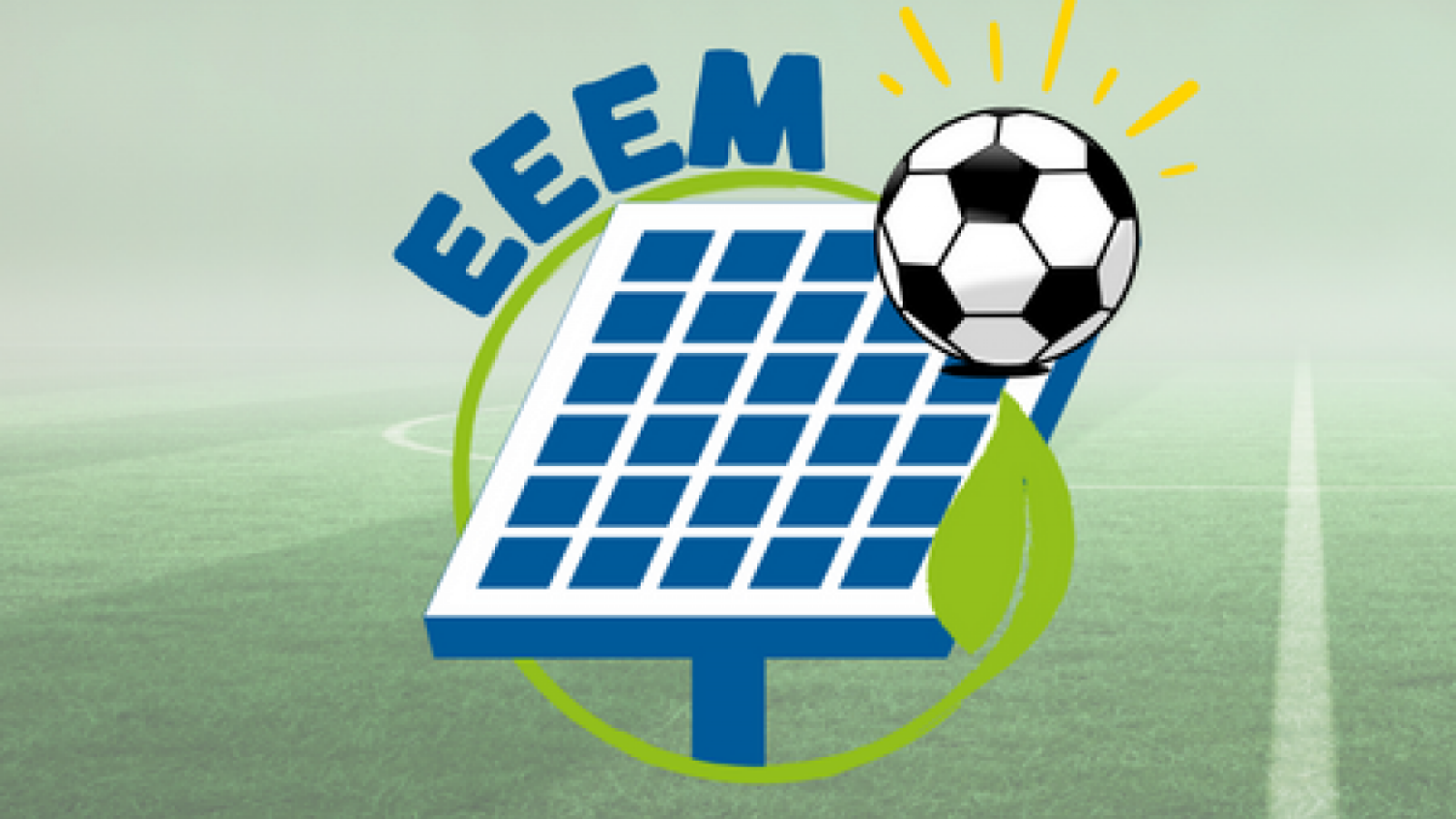 Sujetbild zur Erneuerbaren Energie Europameisterschaft, PV-Anlage und Fußball